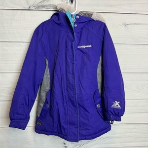 ZeroXposur Purple Blue Girls winter coat